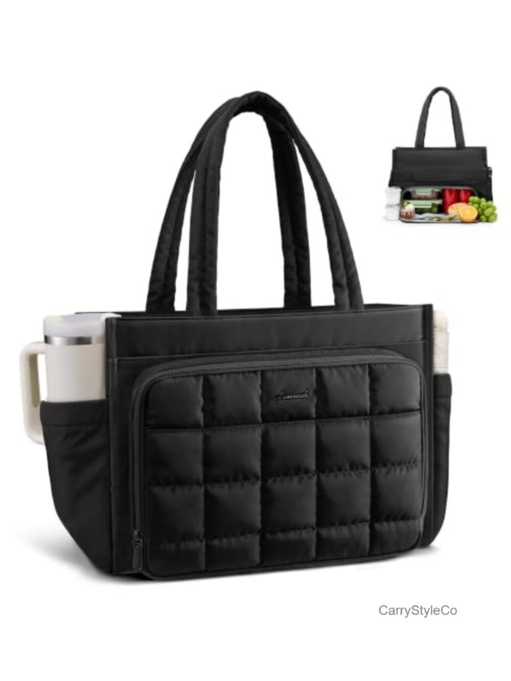 Women's Insulated Lunch Tote & Laptop Bag, Polyester